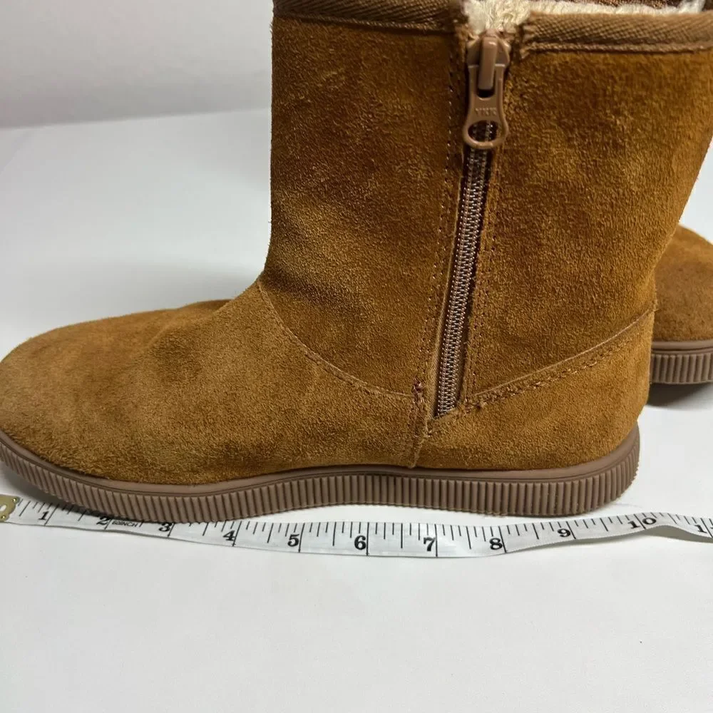 Cat & Jack Suede Zipped Boots Girls Size 5